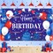 Red White and Blue Birthday Decorations Banner Royal Blue Red White Patriotic Party Supplies